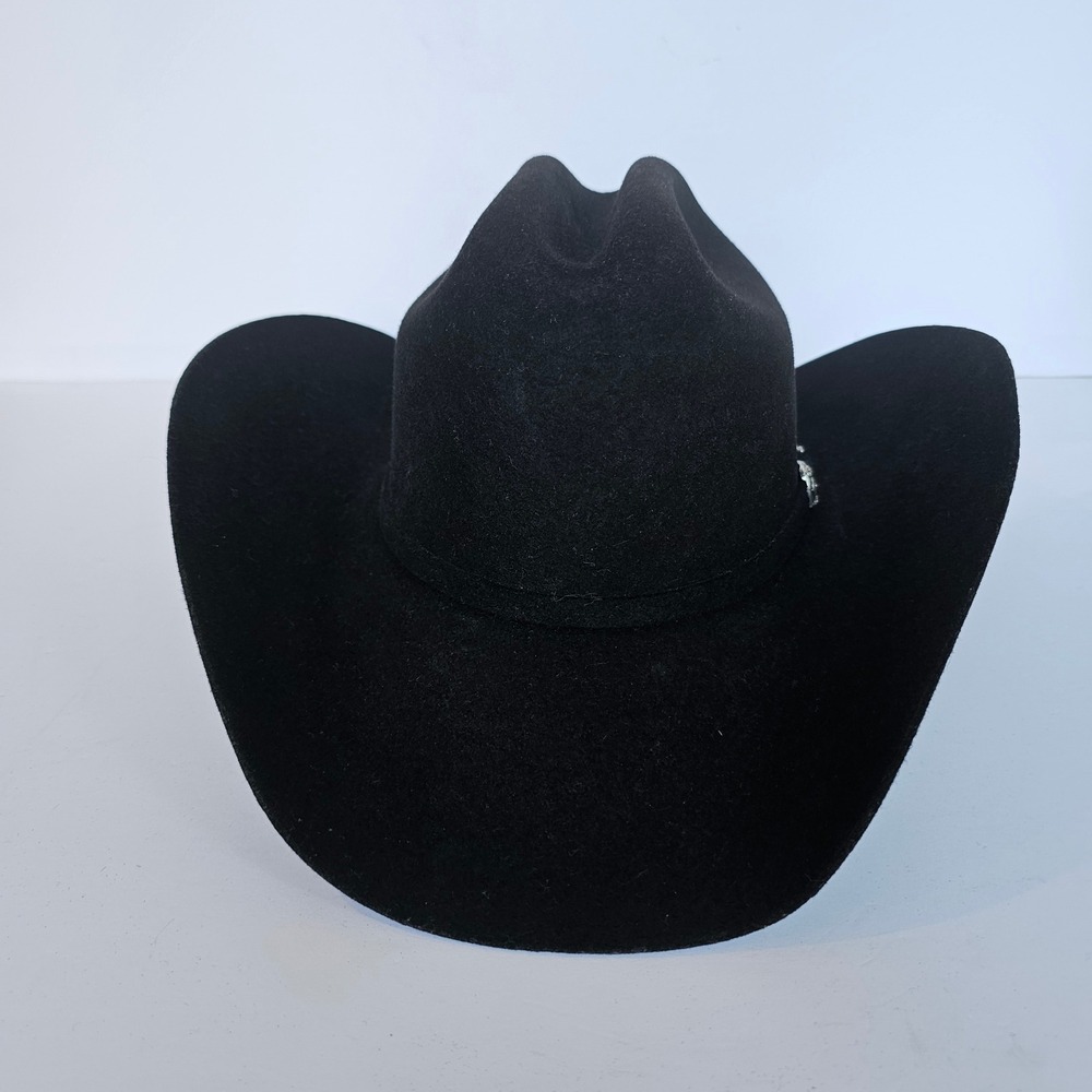 Larry Mahan's Milano Hat Co. XXX Premium Wool Black Hat sz 54 - 6 3/4 -‎ M1014.2